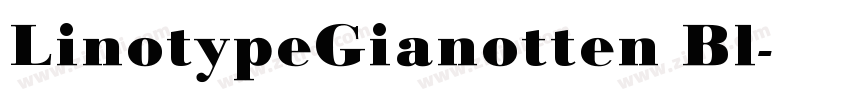 LinotypeGianotten Bl字体转换